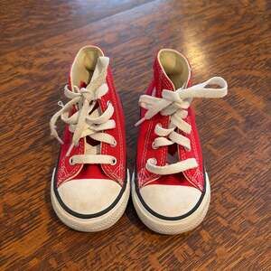 Converse Chuck Taylor All Star High-Top Sneaker - Baby / Toddler - Red